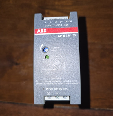 ABB CP-E 24/1.25 DIN Rail Switch Mode Power Supply 24VDC 1.25A 30W