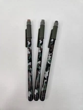 Vintage 80’s 3 Bensia Pencil Camouflage Camo Pop Point Lead Retro School Taiwan