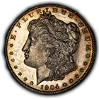 1904-O $1 Morgan Silver Dollar - Proof-Like Obv - BU - SKU-D7395
