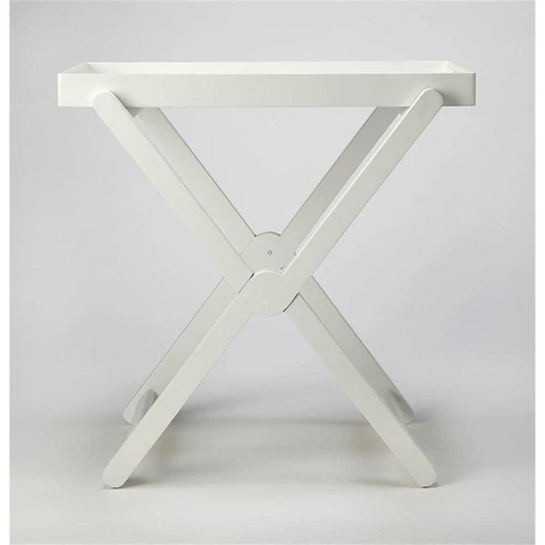 Butler Specialty Edna Tray Table In White - Picture 3 of 3