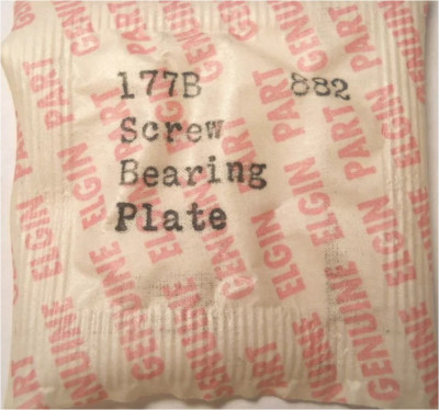 Elgin 882 - Part 177B - Bearing Plate Screw - Watch Replacement / Repair Part