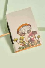 Wild Mushrooms Small Leather Journal
