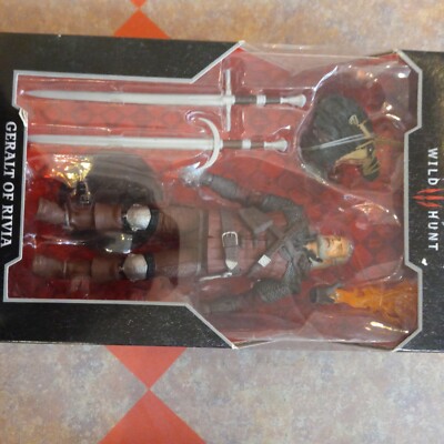 McFarlane The Witcher Geralt of Rivia Wolf Armor 7  Action Figur  PLATINUM CHASE