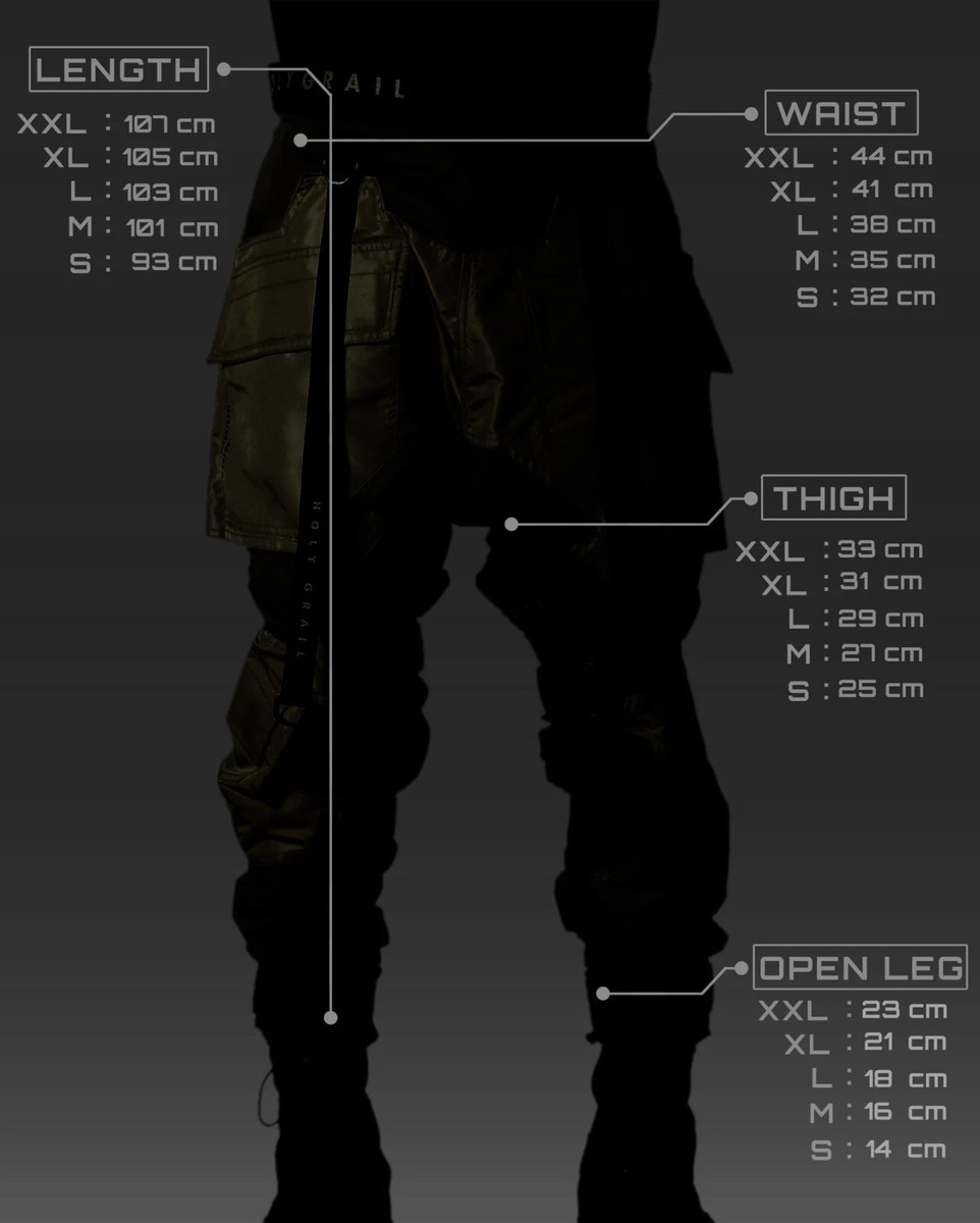 Men's Black Streetwear Techwear Cyberpunk Heavy Cargo Men's Black Streetwear Techwear Cyberpunk Heavy Cargo