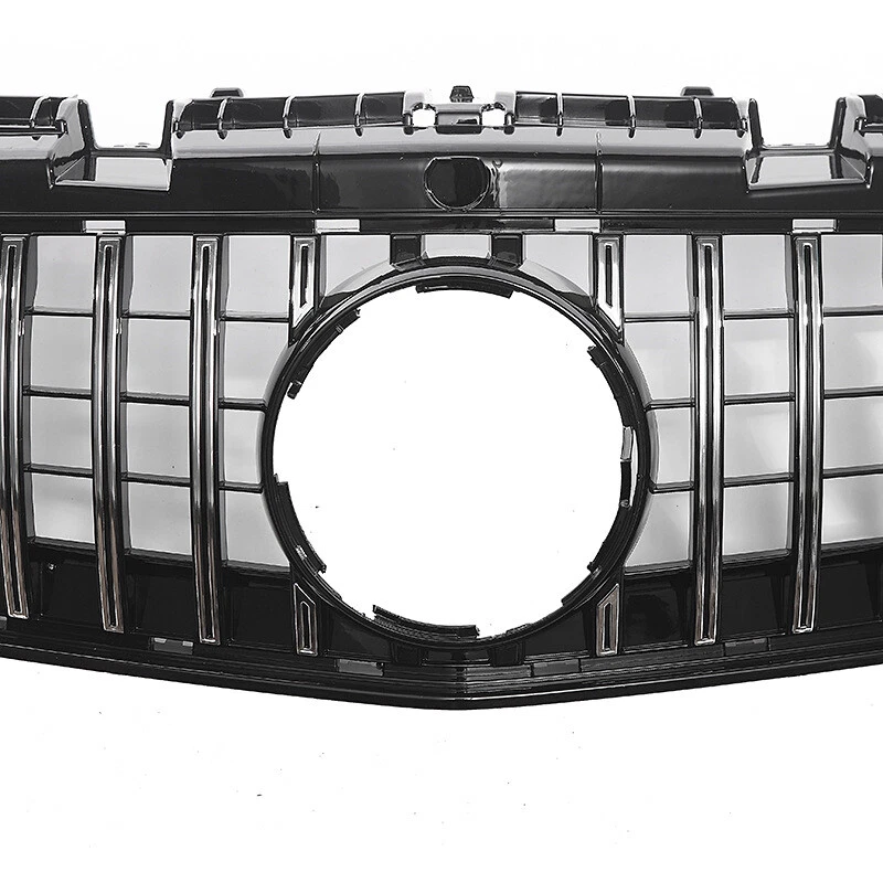 Rejilla delantera plateada negra estilo GT para convertible 16-20 Benz Clase SLC R172  Foto 4 de 4