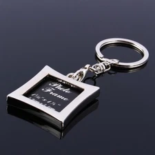 Lovely Mini Creative Metal Alloy Insert Photo Picture Frame Keychain For Per