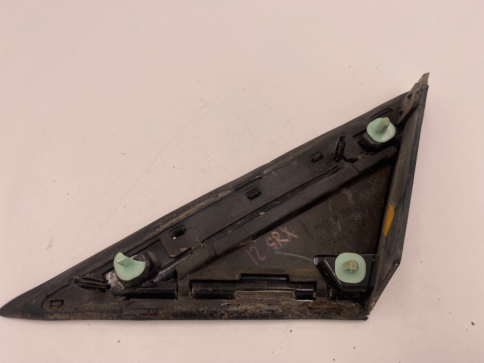 Front Left Mirror Corner Triangle Molding For Cadillac SRX 2010-2016 – Black, Matte Finish