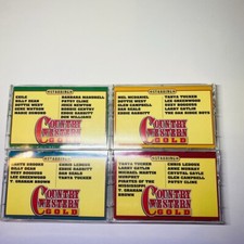 Country Western Gold Cassette Tapes Set Of 4 Multiple Artist 1993