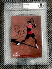 Roger FEDERER Hand Signed Official Card Autograph Auto BAS Beckett Certified COA
