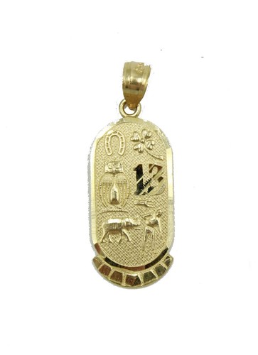 Lucky 7 Talisman Good Luck Pendant 14k 
