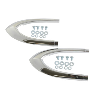 1951 Ford F-1 Hood Side Stainless End Trim One Pair 1C-16732-PR