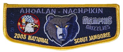Lodge 558 Ahoalan-Nachpikin S34 2005 National Jamboree Pocket Flap  OA  BSA