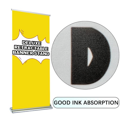 63" x150' Aqueous Curl-Free Block-Out Fabric Gray Back Matte Banner - Picture 6 of 7
