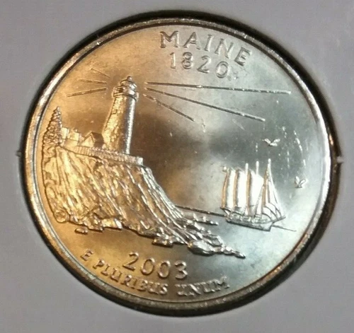 2003 Maine P State Quarter - BU - Uncirculated