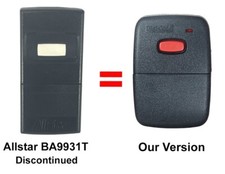 Allstar 9931 BA9931T Compatible Allstar 190-108787 318Mhz Remote Control