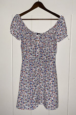 VTG  Trixxi Floral Milkmaid Babydoll Coquette Dress Romance Feminine Women M
