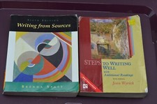 Writing from Sources by Spatt, Brenda & Steps to Writing Well by Wyrick, Jean