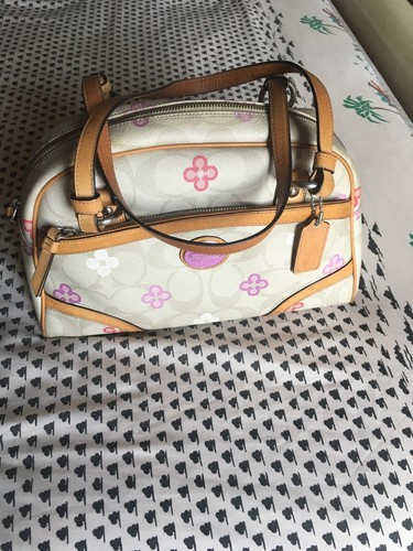 floral coach tote bag