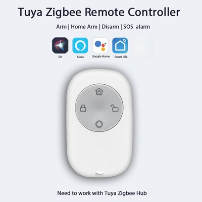 Remote Control with 4 Key Arm Disarm SOS Button Compatible with Smart Life App