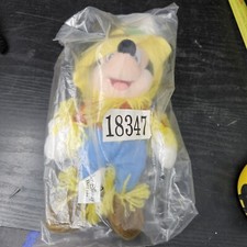 Mickey Mouse Scarecrow Halloween Costume Disney 9" mini Bean Bag Plush Toy w/Bag