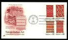 NAVAJO INDIAN BLANKETS  COMPLETE SET   ARTCRAFT CACHET 1986 FDC UNADDR