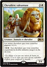 MTG Magic M19 - Valiant Knight/Chevalière valeureuse, French/VF