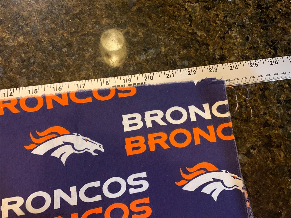 NFL Denver Broncos Fabric Traditions ~35"x 46"w of each pattern - Image 4 of 4