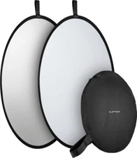 NEW Silver & White 32" 80cm Collapsible Light Reflector Portable Photo Studio