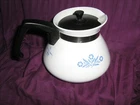 VINTAGE CORNING WARE BLUE CORNFLOWER 6 CUP TEAPOT Very Nice