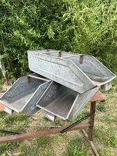 Duluth Zinc Farmhouse Industrial Large Bin Galvanized Metal Cottage Garden