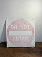 "Do Not Enter" Authentic Street Traffic Road Sign (12"x12") RARE