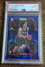CJ ELLEBY 2020-21 Prizm BLUE ICE PRIZM /125 RC #283 PSA 10 GEM Mint Pop 1 SSP