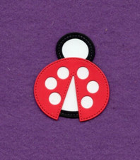 BUG Lady Bug  3 die cuts scrapbook cards
