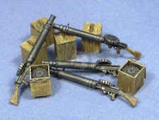 Resicast 1/35 Lewis Machine Guns (4 pieces with Open & Closed Ammo Boxes) 352332