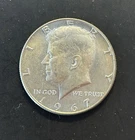 Kennedy Half Dollar, 1967, 40% Silver, Circulated, 50c Coin