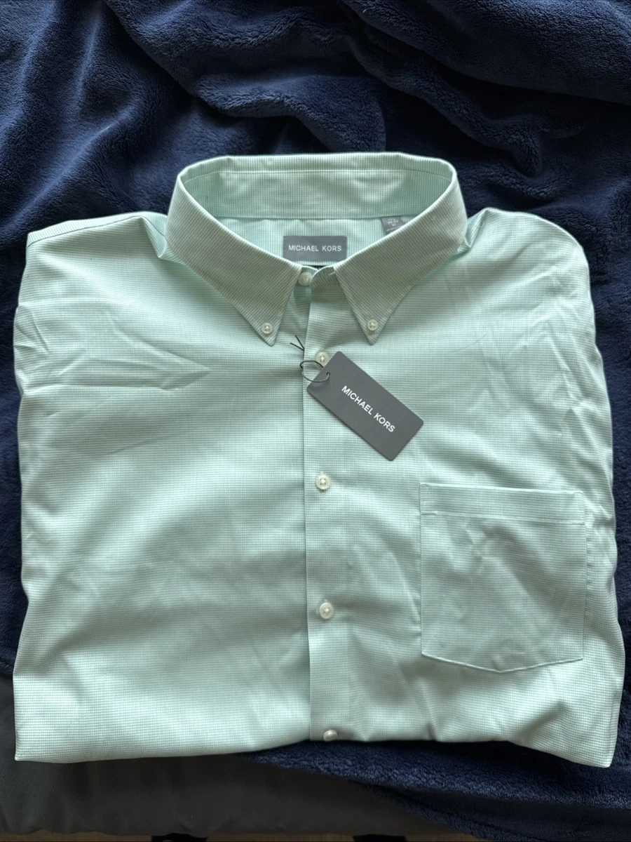 dress shirt 18 1 2 Men's Apt. 9 XXL 18-18 1/2 34/35 Button Down Long Sleeve Dress Shirt w/Tie, NIB