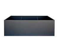 Blumentopf PflanzküBel BlumenküBel Pflanztopf Metall Anthrazit 150X100X50Cm