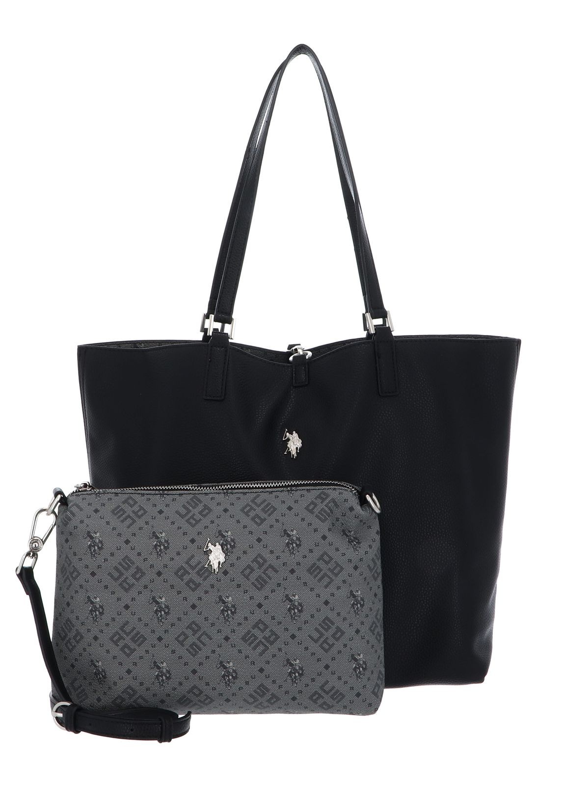 U.S. POLO ASSN. shoulder bag Malibu Shopping Bag L Black