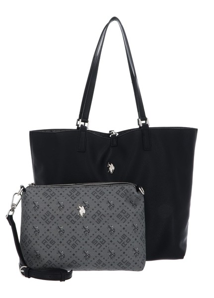 U.S. Polo Assn. Malibu Shopping Bag L Schultertasche Tasche Black Schwarz-image
