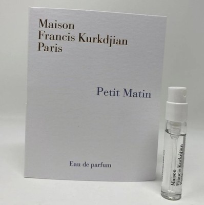 maison francis kurkdjian petit matin sample