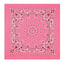 Rothco Jumbo Trainmen Paisley Bandana Cotton Pink Headwrap Face Cover 27X27