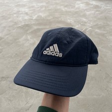 Vintage Adidas Embroidered Logo Cap Navy Blue