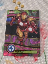 2026 Topps Finest Fantastic Four Iron Man Black /10 Blacklight SSP