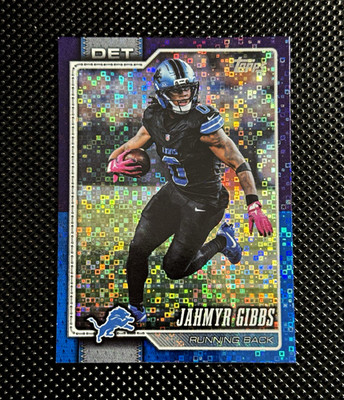 2026 Topps Flagship Jahmyr Gibbs Blue/Purple Parallel 026/250 #70 Detroit Lions