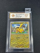 Captain Pikachu Flashing Holo R CBB5C-01 04/07 Pokemon Card Chinese Grade 10