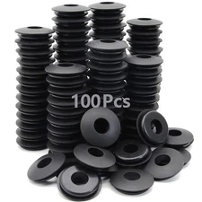 100Pcs Glad Hand Seals Rubber Truck Gladhand Seals Black Polyurethane Seal Washe