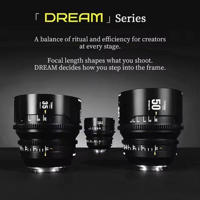 7Artisans 35mm 50mm 75mm T1.5 Full Frame DREAM Cinema Lens for E/Z/L/RF-Mount