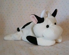 Holstein Cow Black and White Stuffed Animal Beanbag Plush Toy 9  READ