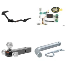 CURT Tow Package Trailer Hitch Wiring Harness 45001 Ball Mount Pin & Clip 13386