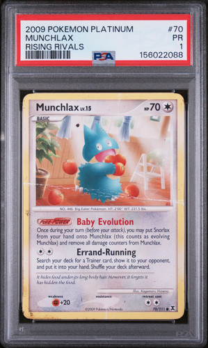 Munchlax graded PSA 1 for sale on eBay
